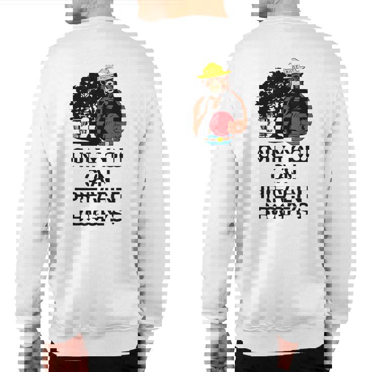 Disc Golf Only You Can Prevent Bogeys Disc Golf Sweatshirt Back Print