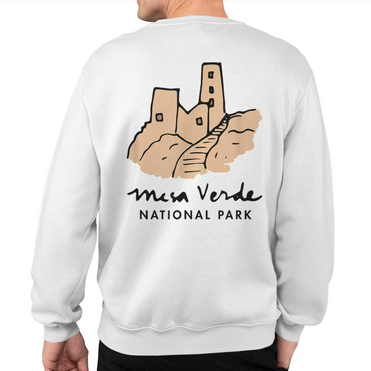 Family Vacation Retro Mesa Verde National Park Sweatshirt Back Print