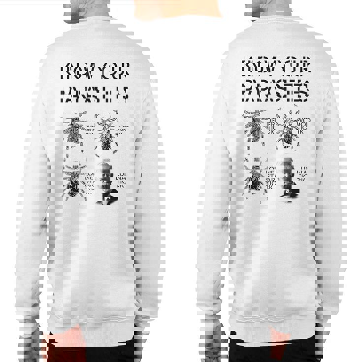 Know Your Parasites's Anti'ss Biden Joe Biden Parody Sweatshirt Back Print