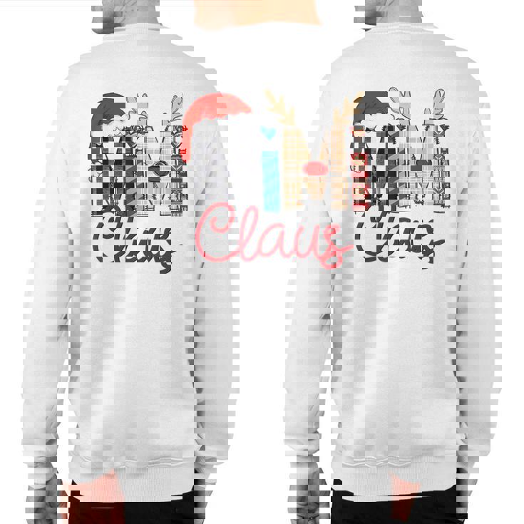 Mimi Claus Reindeer Christmas Sweatshirt Back Print