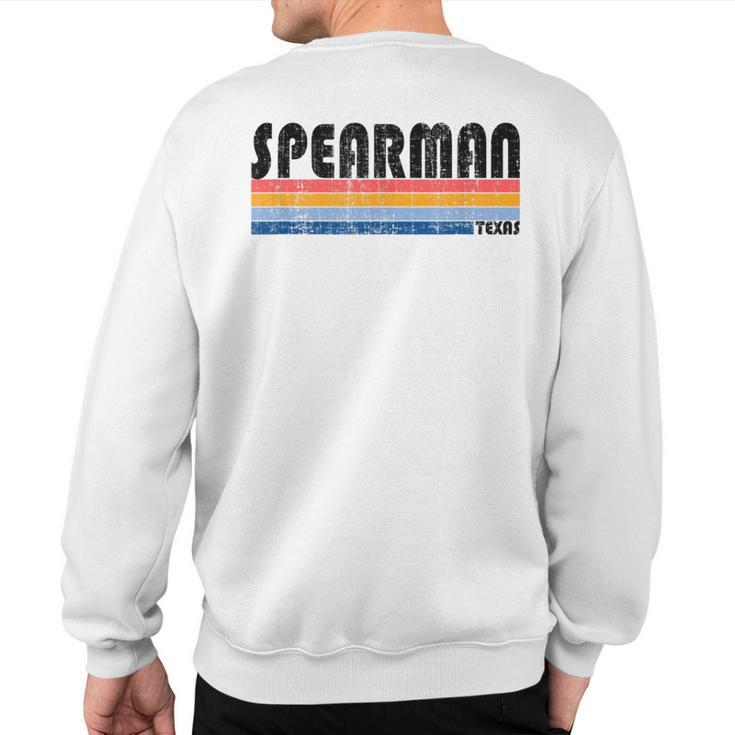 Vintage 70S 80S Style Spearman Tx Sweatshirt Back Print