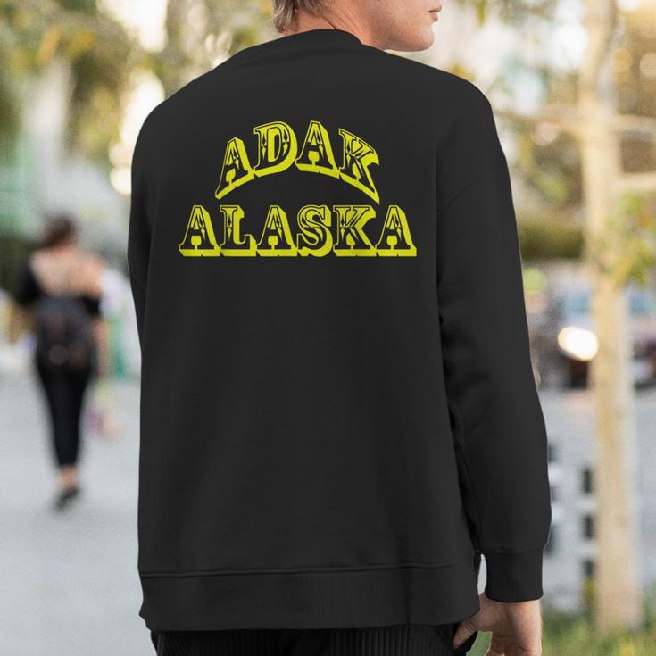 Adak Alaska Usa Souvenir Sweatshirt Back Print