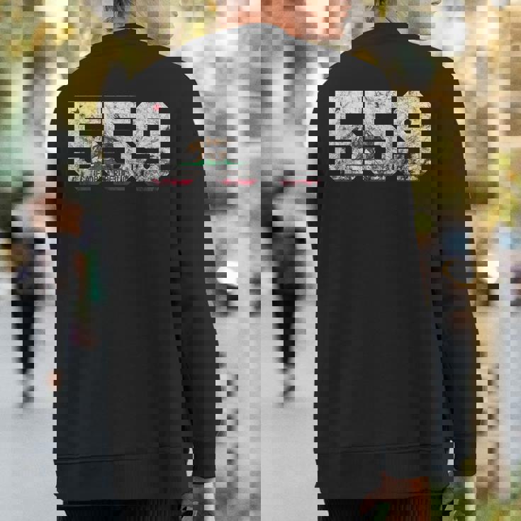 Area Code 559 Fresno California Sweatshirt Back Print