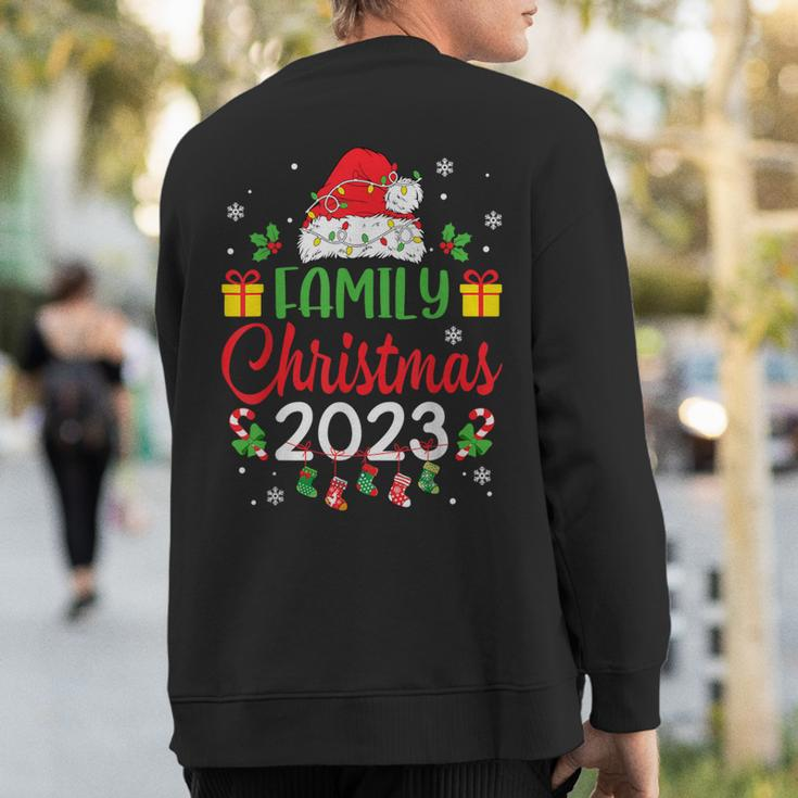 Christmas 2023 Family Matching Outfits Team Santa Elf Squad Sweatshirt Back Print