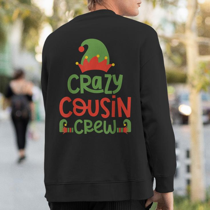 Crazy Cousin Crew Elf Christmas Party Family Matching Pajama Sweatshirt Back Print