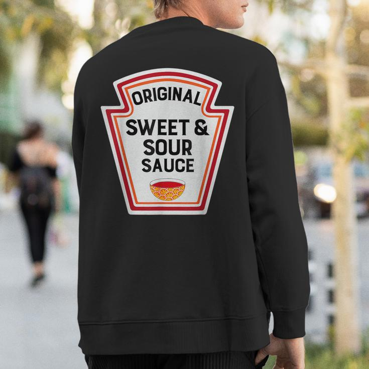 Cute Group Condiments Costume Sweet And Sour Sauce Sweatshirt Back Print