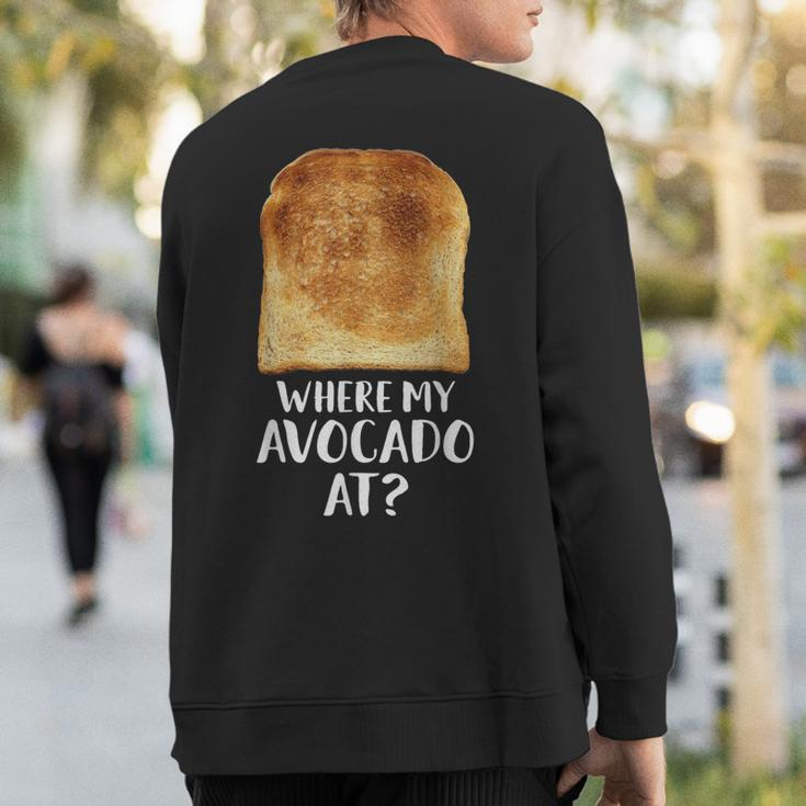 Delicious Toast Bread Vegetarian Costume Christmas Gag Sweatshirt Back Print