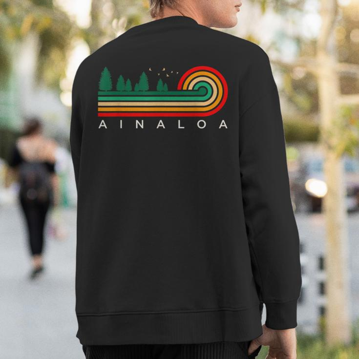 Evergreen Vintage Stripes Ainaloa Hawaii Sweatshirt Back Print