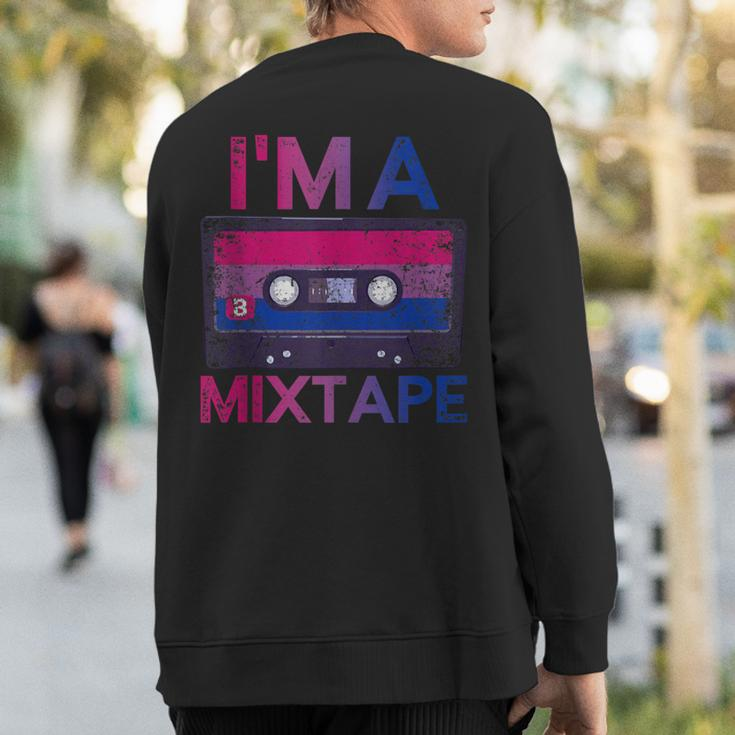 Bisexuality Pride Retro Cassette Bi Bisexual Sweatshirt Back Print