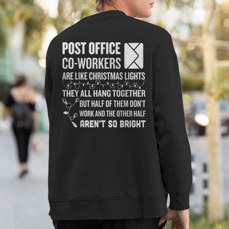 Holiday Postal Worker Christmas Sweatshirt Back Print