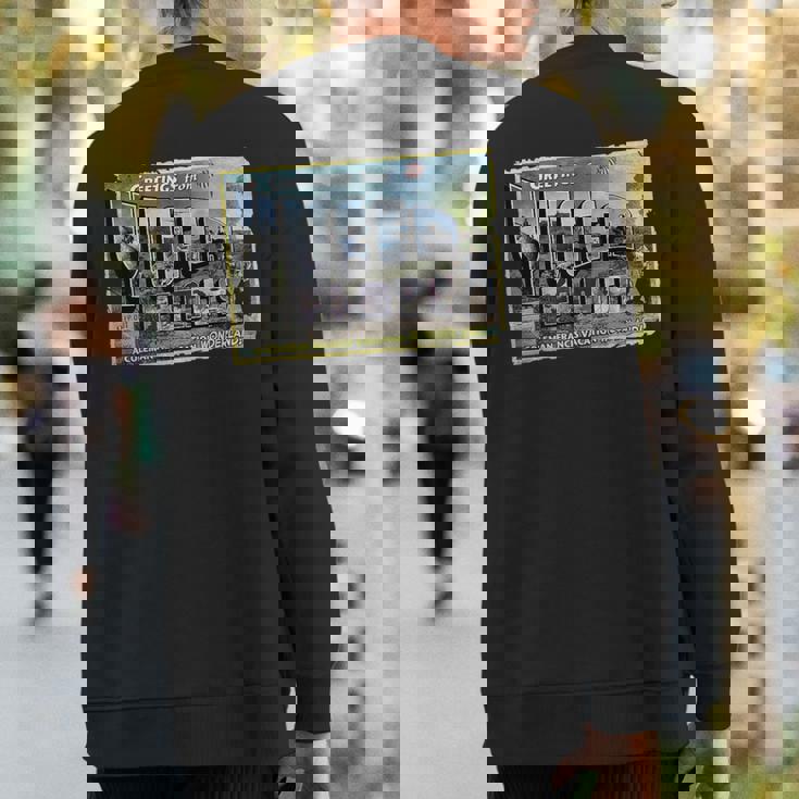 Greetings From Yucca Flats Sweatshirt Back Print Greetings From Yucca Flats Sweatshirt Back Print