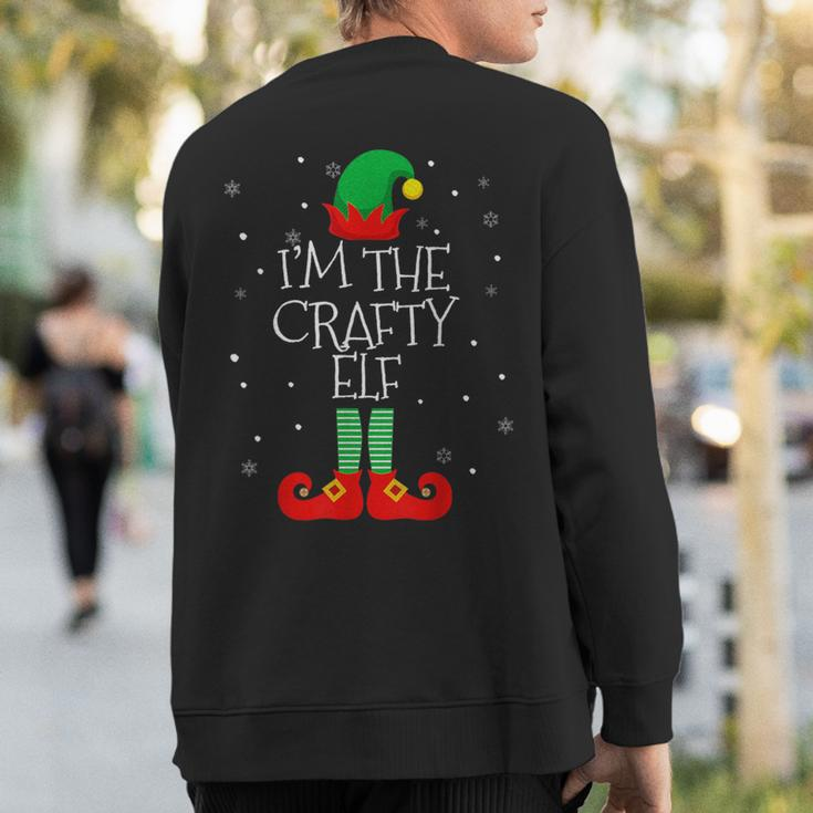 I'm The Crafty Elf Family Matching Christmas Costume Sweatshirt Back Print