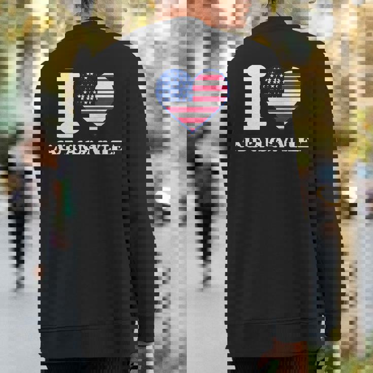 I Love Autaugaville I Heart Autaugaville Sweatshirt Back Print