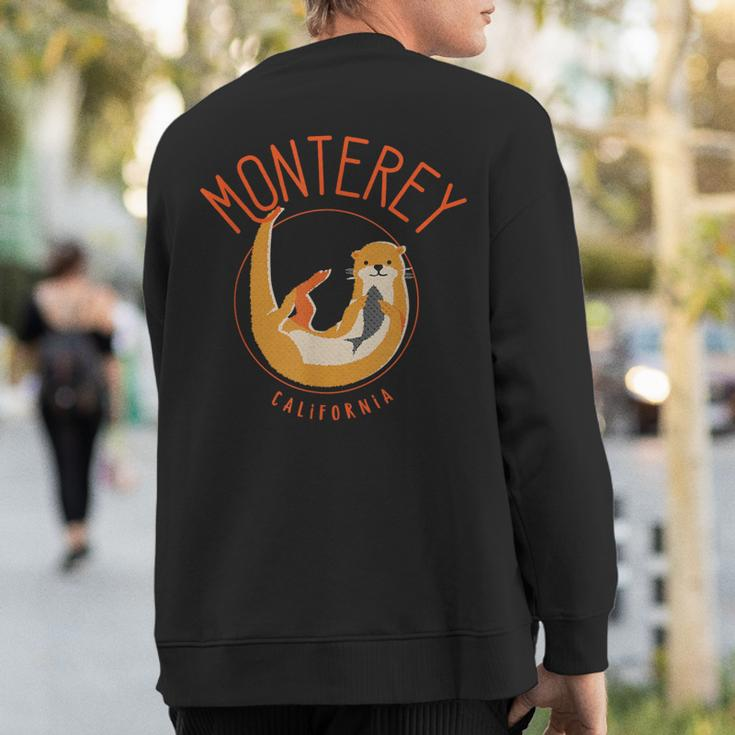 Monterey California Sea Otter Sweatshirt Back Print