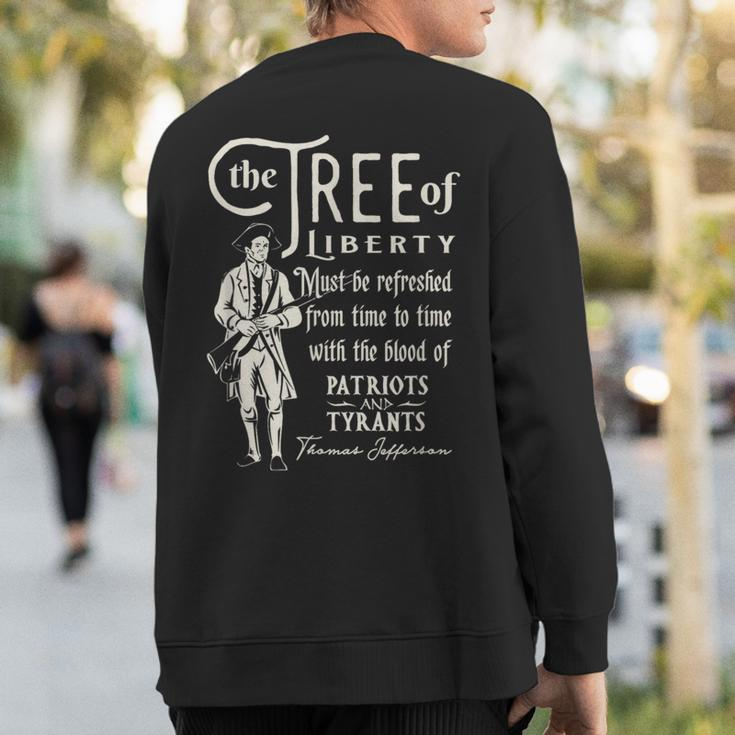 Patriotic Tree Of Liberty Conservative FreedomSweatshirt Back Print