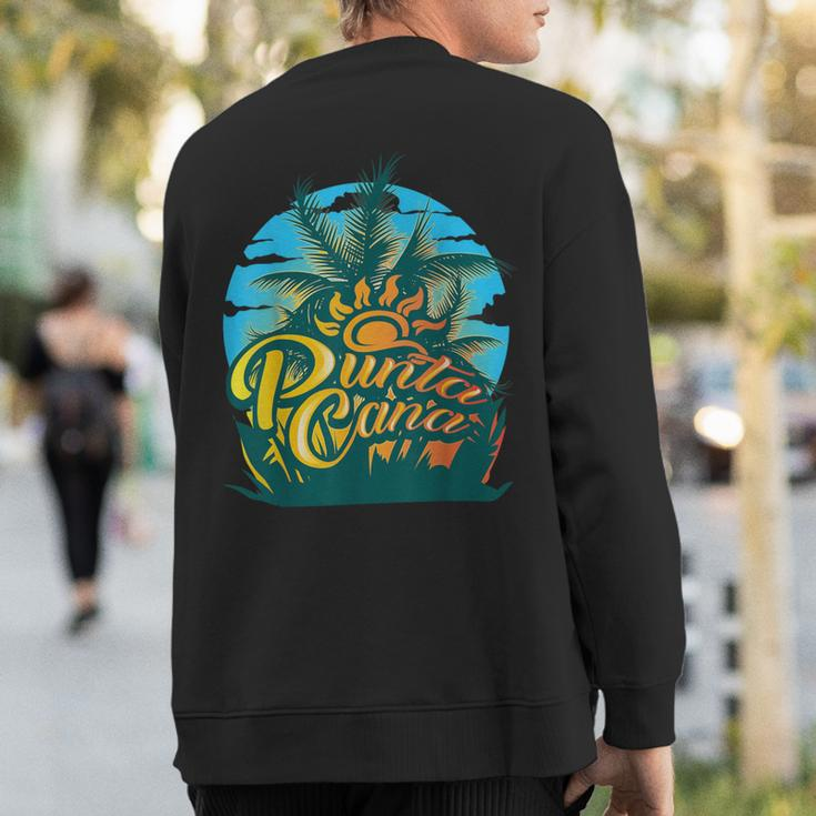 Punta Cana Cool Dainty Beach Lovers Sweatshirt Back Print
