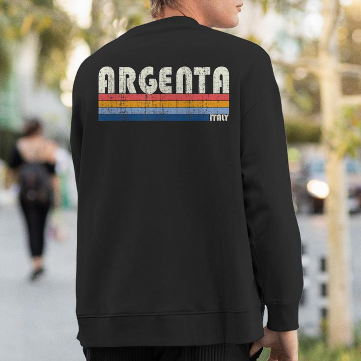 Retro Vintage 70S 80S Style Argenta Italy Sweatshirt Back Print