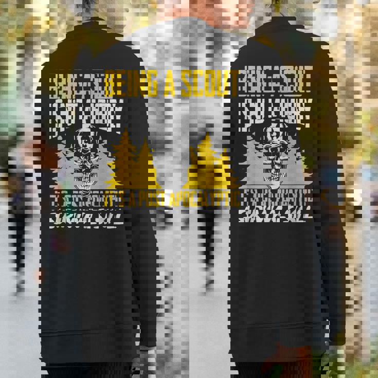 Scout Outdoor Camping Scouting Sweatshirt Back Print Scout Outdoor Camping Scouting Sweatshirt Back Print