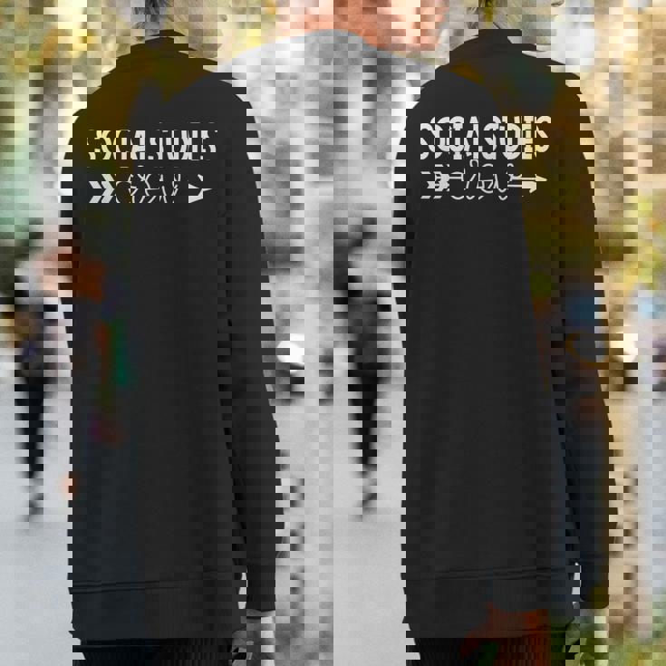 Social Studies Team Social Studies Crew Sweatshirt Back Print