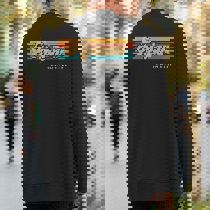 Vintage Sunset Stripes Apison Tennessee Sweatshirt Back Print Vintage Sunset Stripes Apison Tennessee Sweatshirt Back Print