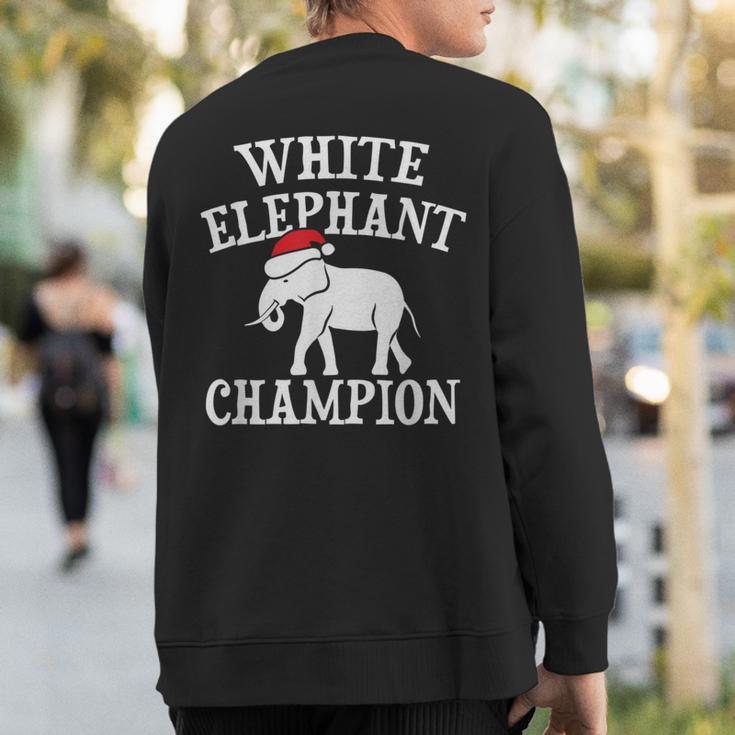 White Elephant Champion Party Christmas Sweatshirt Back Print