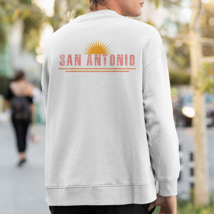 San Antonio Texas Souvenir Sweatshirt Back Print