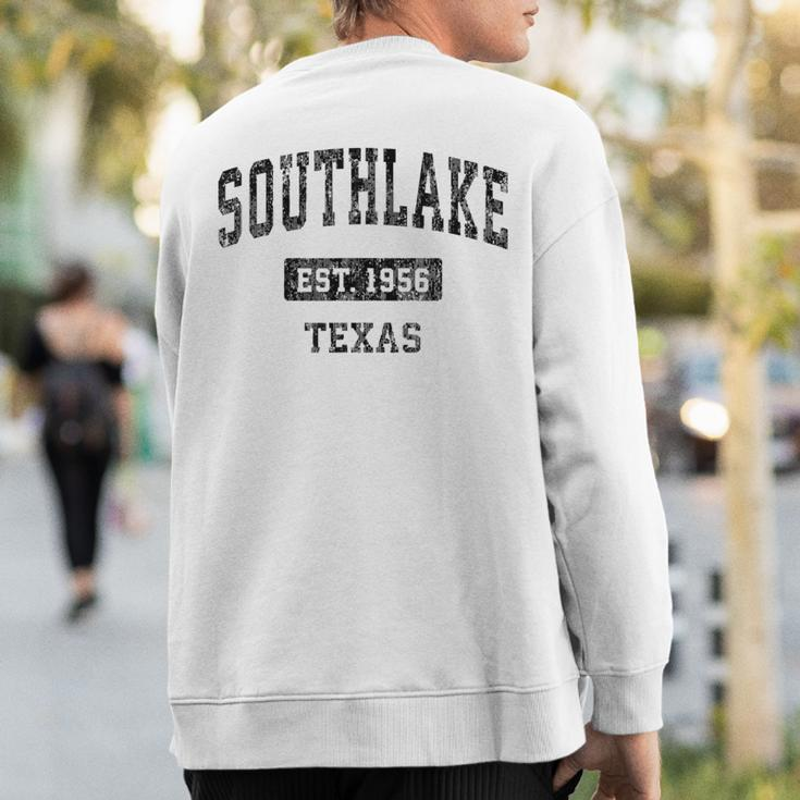 Southlake Texas Tx Vintage Sports Black Sweatshirt Back Print