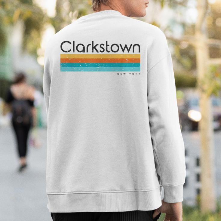 Vintage Clarkstown New York Retro Sweatshirt Back Print
