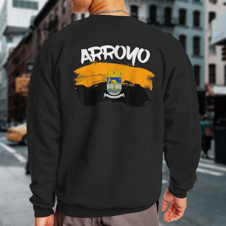 Camisas De Puerto Rico Hecho En Arroyo Sweatshirt Back Print