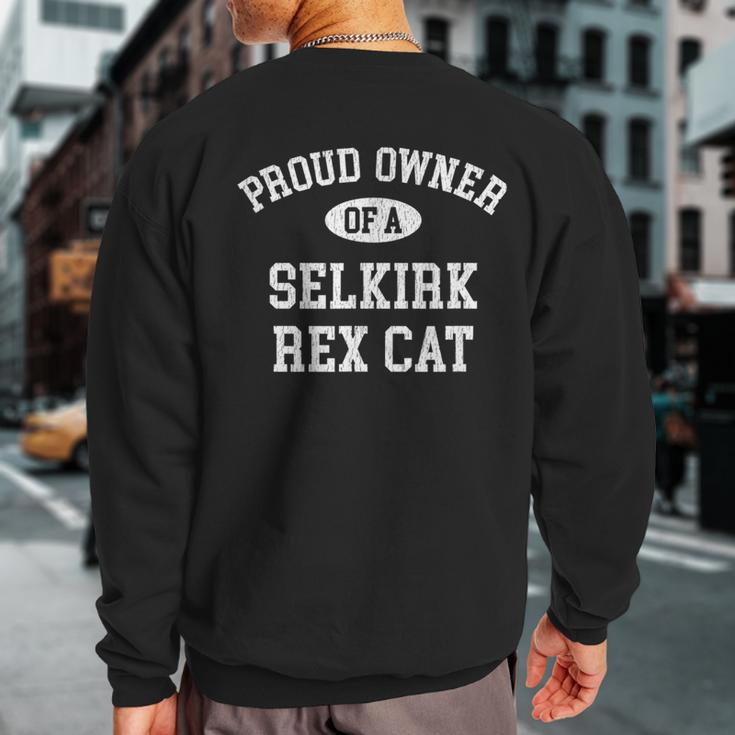 Cat Lovers Who Love Their Selkirk Rex Sweatshirt Back Print