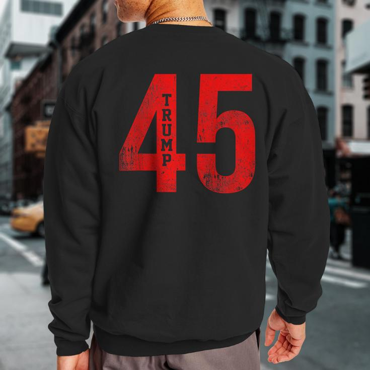 Donald Trump 45 Football Jersey Pro Trump Sweatshirt Back Print