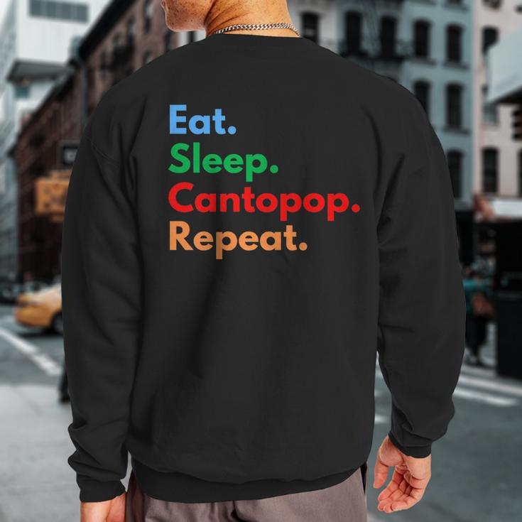 Eat Sleep Cantopop Repeat For Cantonese Pop Lovers Sweatshirt Back Print