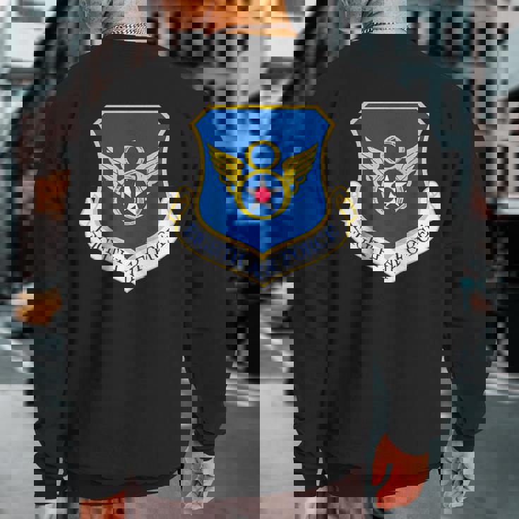 Eighth Air Force Barksdale Afb B-52 Military Sweatshirt Back Print Eighth Air Force Barksdale Afb B-52 Military Sweatshirt Back Print