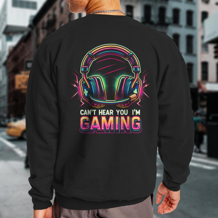 Gamer For Boys Ns Video Gaming Graphic Sweatshirt Back Print