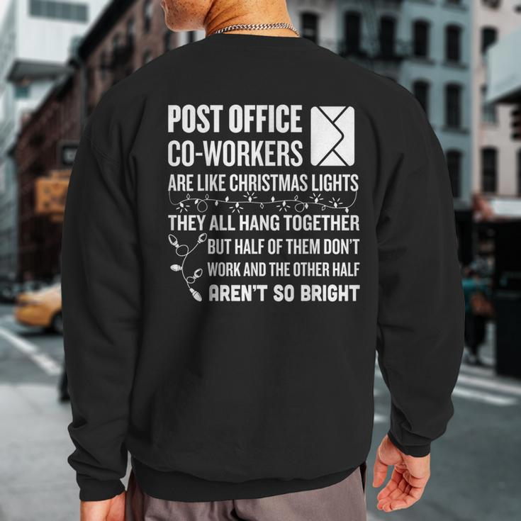 Holiday Postal Worker Christmas Sweatshirt Back Print