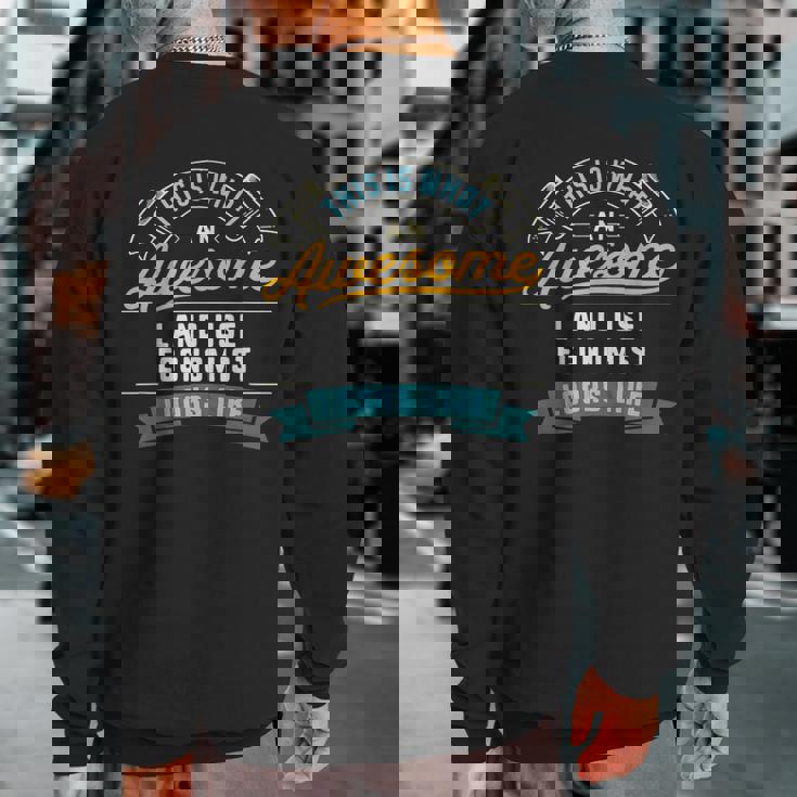 Land Use Economist Awesome Job Occupation Sweatshirt Back Print