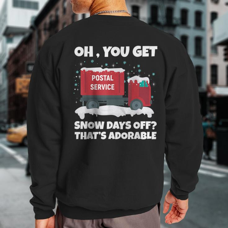 Postal Worker Christmas Joke Mailman Sweatshirt Back Print