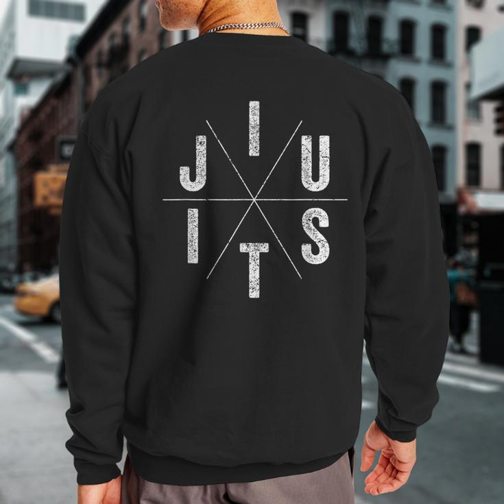 Jiu Jitsu Bjj Vintage Brazilian Jiu Jitsu Sweatshirt Back Print