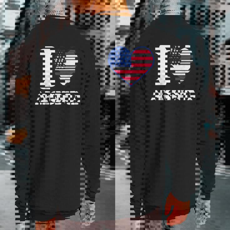 I Love Argenta I Heart Argenta Sweatshirt Back Print