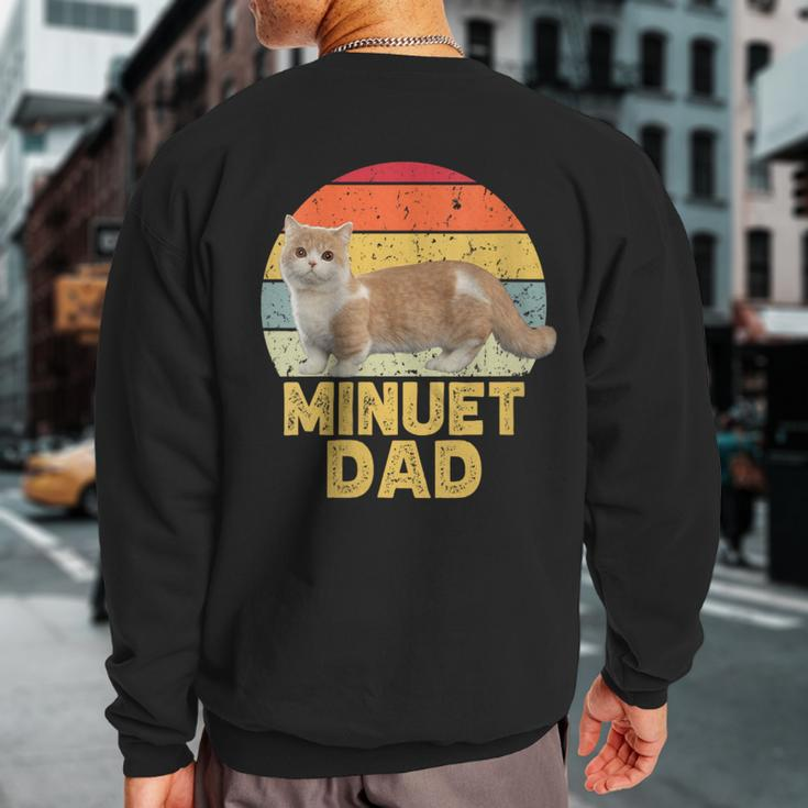 Minuet Napoleon Cat Dad Retro For Cats Lover Sweatshirt Back Print