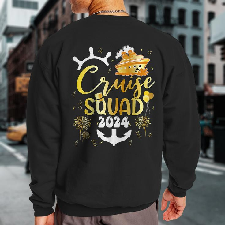 New Year Cruise Squad 2024 Nye Party Family Vacation Trip Sweatshirt Back Print