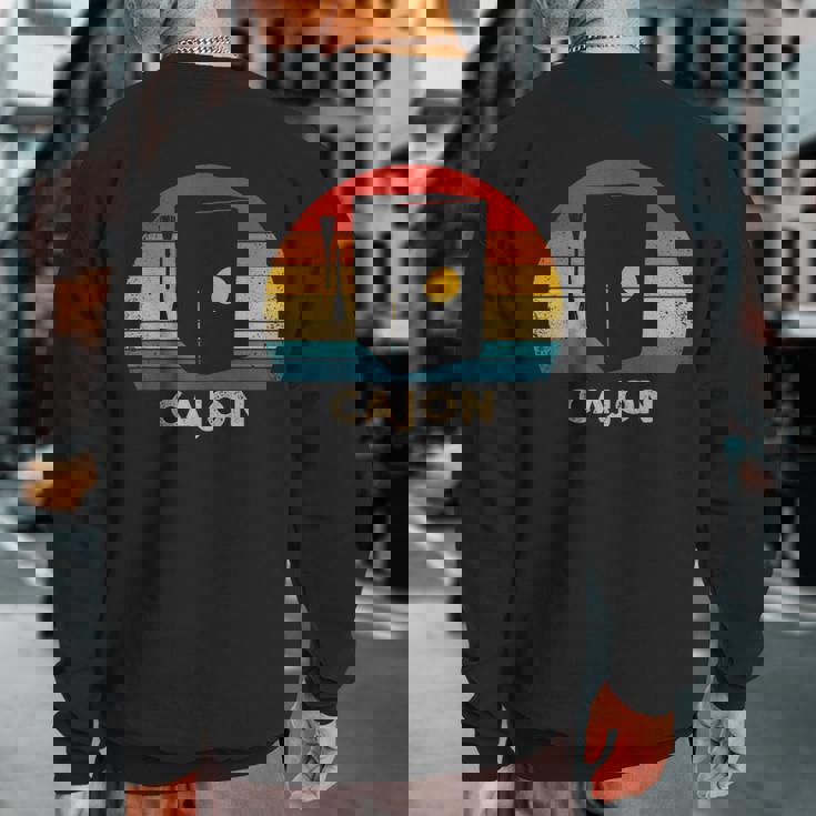 Peruvian Cajon Retro Sweatshirt Back Print