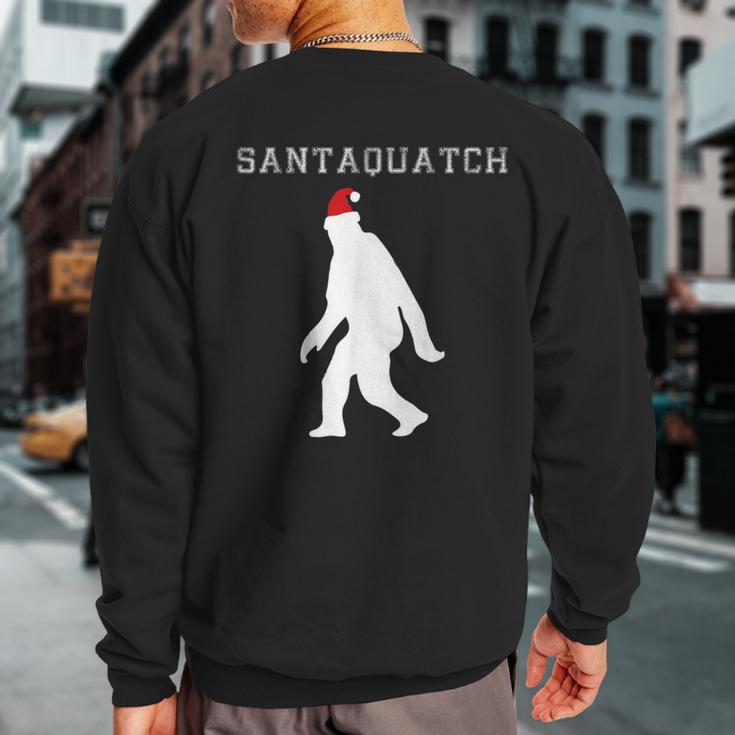 Santaquatch Santa Apparel Christmas And Costume Sweatshirt Back Print