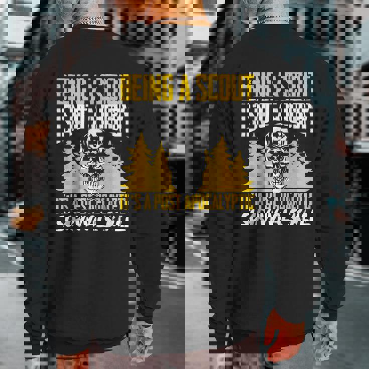 Scout Outdoor Camping Scouting Sweatshirt Back Print Scout Outdoor Camping Scouting Sweatshirt Back Print