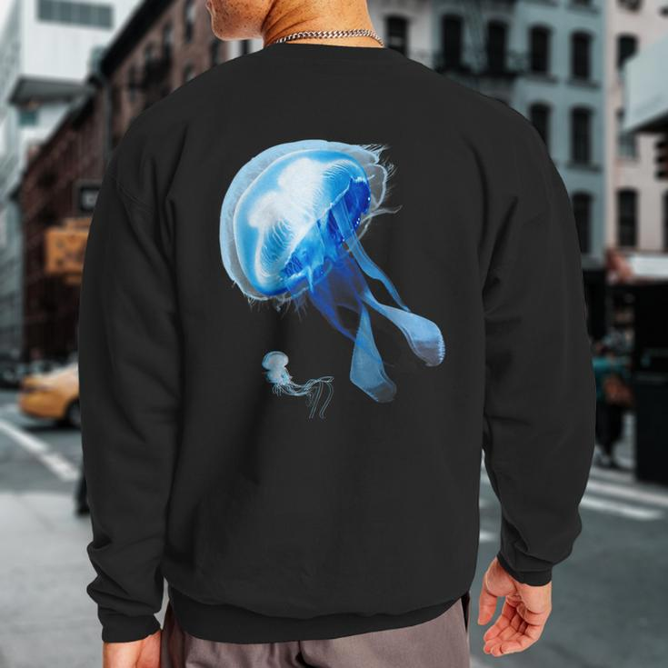 Sea Nettle Jellyfish Diving Underwater Beauty Sweatshirt Back Print