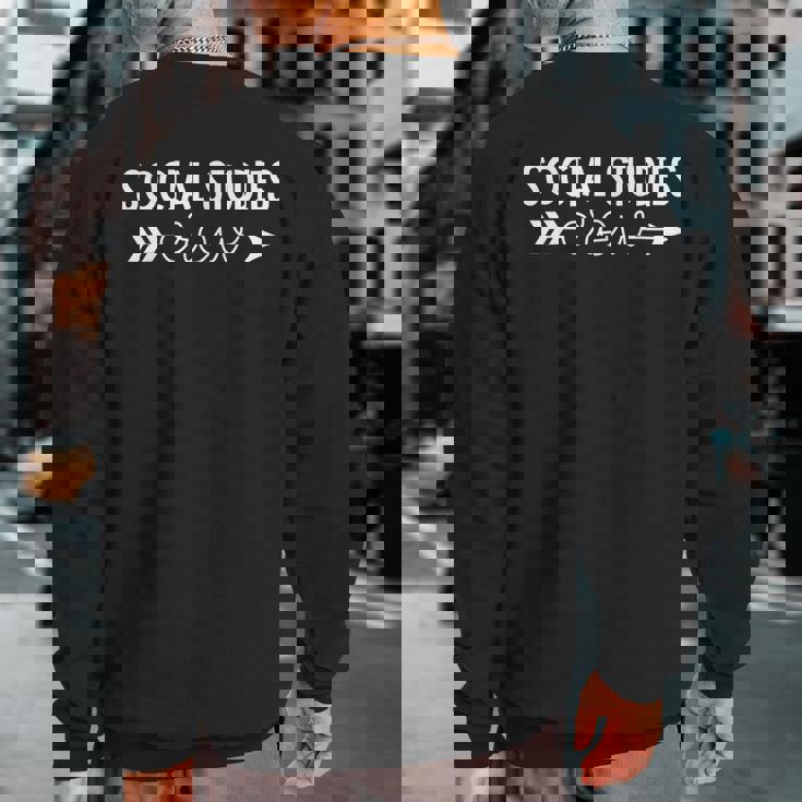 Social Studies Team Social Studies Crew Sweatshirt Back Print