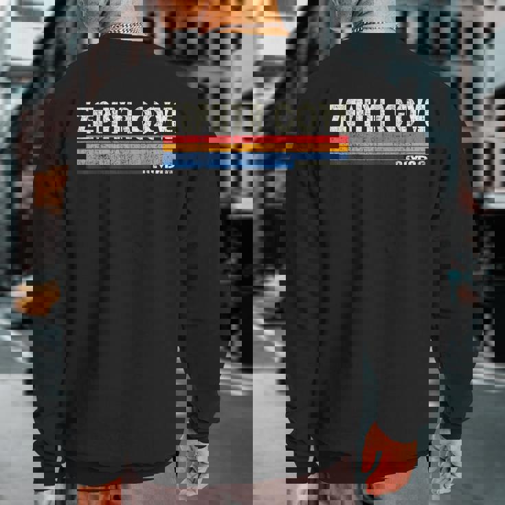Vintage 70S 80S Style Zephyr Cove Nv Sweatshirt Back Print