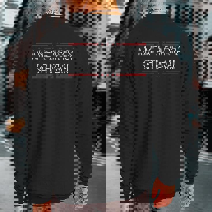 Vintage Make America Goth Again Gothic Apparel Sweatshirt Back Print