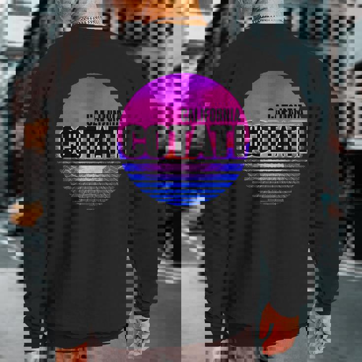 Vintage Cotati Vaporwave California Sweatshirt Back Print