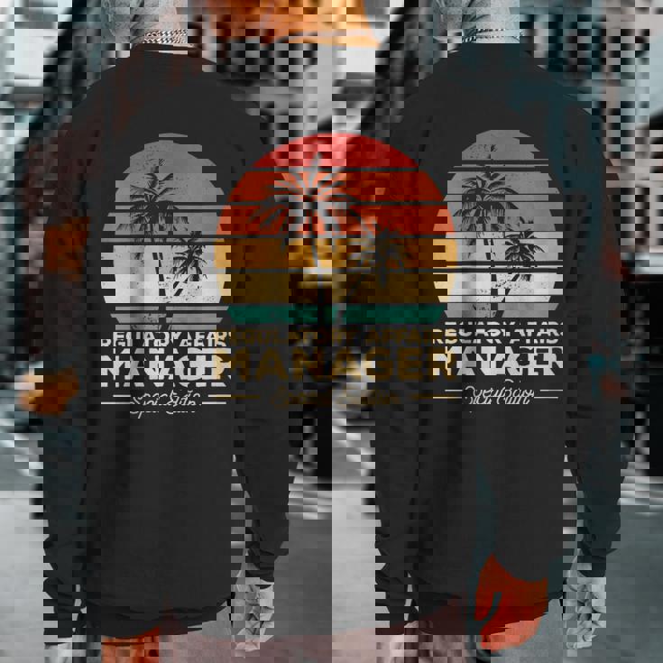 Vintage Regulatory Affairs Manager Sweatshirt Back Print